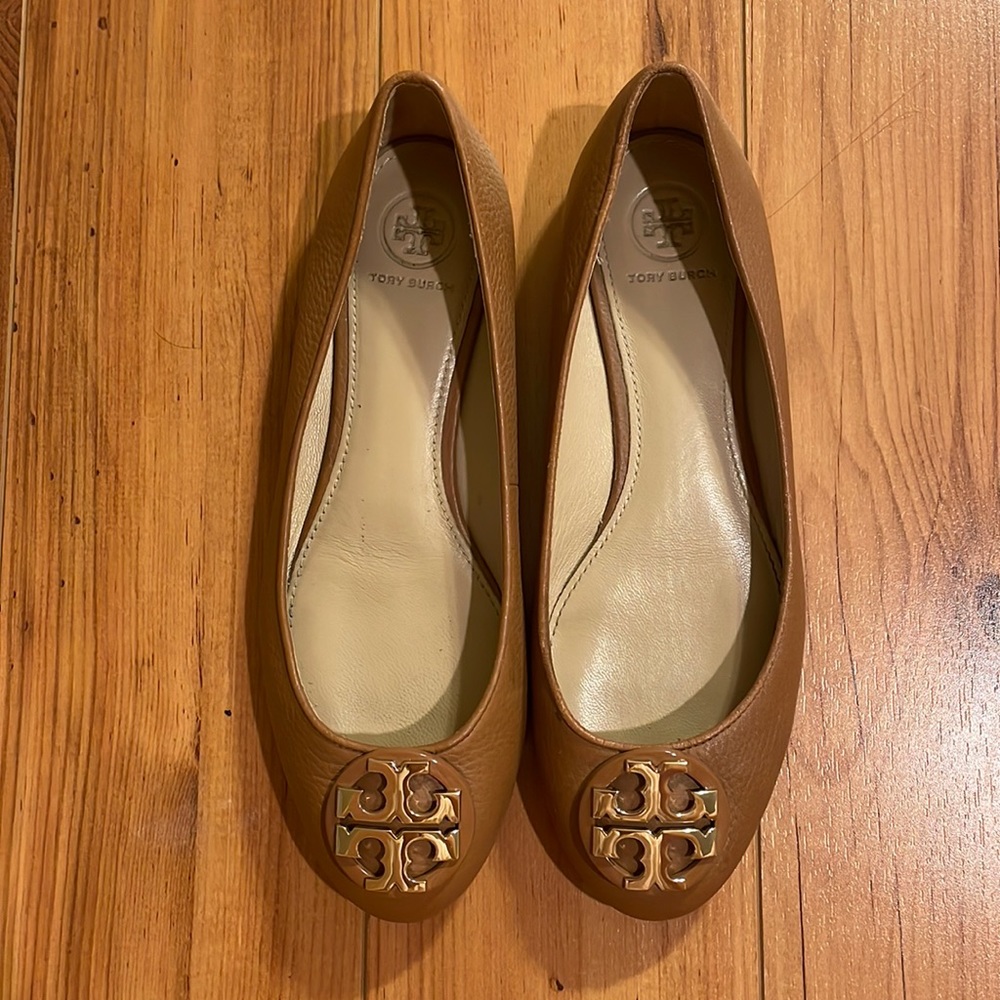 Tory Burch Benton Flats- Brown- size 7.5